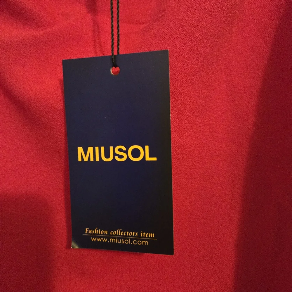 NWT Miusol Red Dress Large - Picture 3 of 4